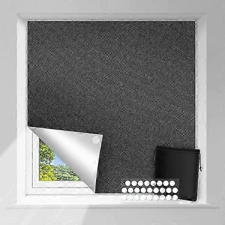 150*200cm mörkläggningstyg solskydd 100% mörkläggande termisk beläggningsfilm