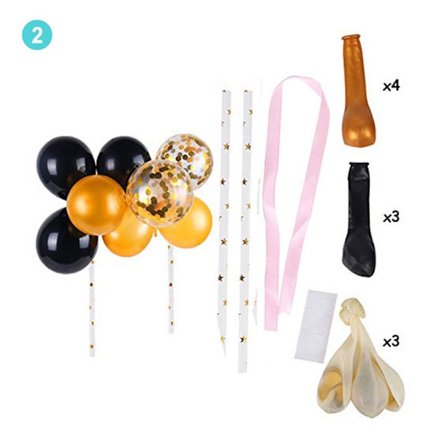 Ballongkake Topper Bursdagsbarn 2 2