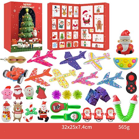 24-dages nedtælling Fidget Toy Julekalender - 24 overraskelser