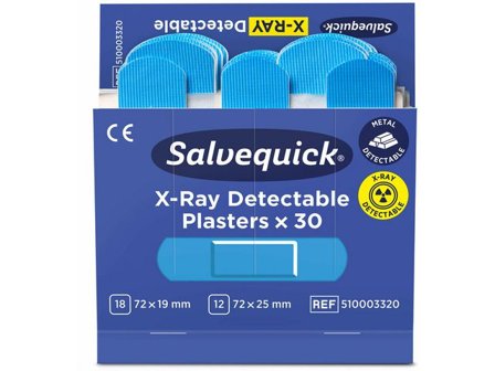 SALVEQUICK Plåster X-Ray 30/fp - Lyreco - Skyddsutrustning - Första Hjälpen - Förband och Refill