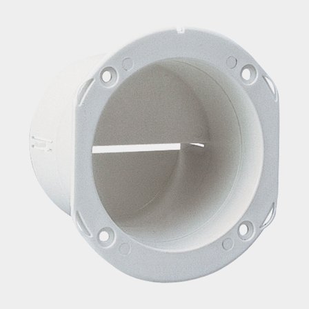 Schlauchstutzen für Lüftungsgitter Nuova Rade, UV-beständiges Polypropylen, 3" (76 mm) / 2 3/4" (70 mm), weiß - Boot