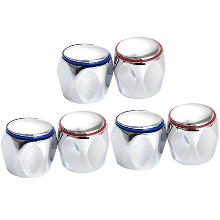 6 stk. kranhåndtak erstatning varmt kaldt kran knott håndtak kranbryter tilbehør