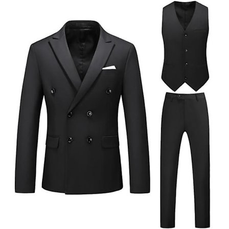 Herrkostymer 2 knappar Slim Fit 3 delar kostym
