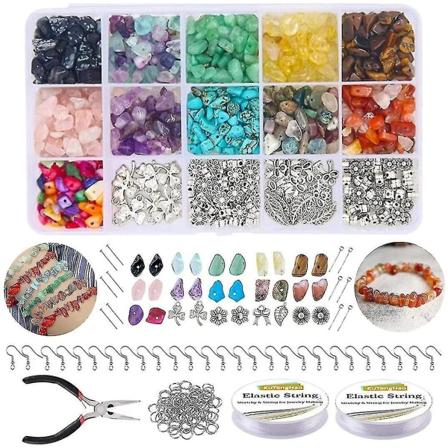 Smykkefremstillingskit Krystalperler Natursten