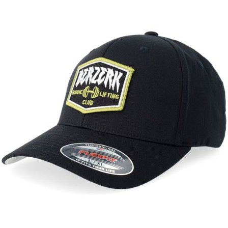 Berzerk - Svart flexfit Keps - Nordic Lifting Patch Black Flexfit @ Hatstore