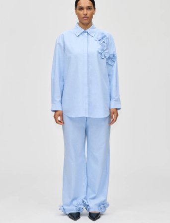 STINE GOYA 2464 Floral Shirting, Floral Shirt - Blue - S