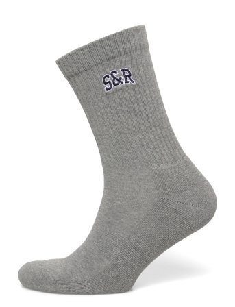 Sporty & Rich S&R Ivy Socks - Grey - ONE SIZE