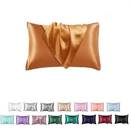 2 pudebetræk simulation silke ensfarvet pudebetræk kuvert pudebetræk