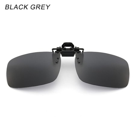 Klips-på Solbriller Polariserte SVART GRÅ SVART GRÅ
