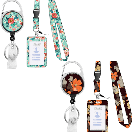 2 set med student-ID-kortsset Kreativ trend söt tecknad t