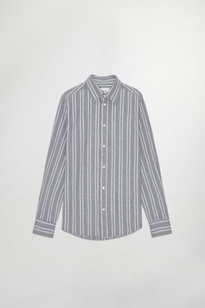 NN.07 Colby Hemd Herren Grau Bio-Baumwolle