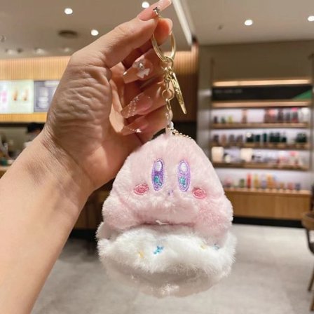 Kirby Keychain Anime Plush Key Chain - spot försäljning