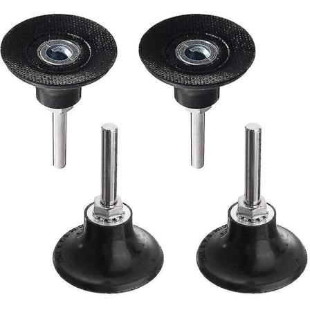 Poleringspuder 50mm skivepude slibeskiveholder poleringsspindel med 1/4'' skaftlåsning runde skiveholdere hurtig udskiftning til roterende værktøj
