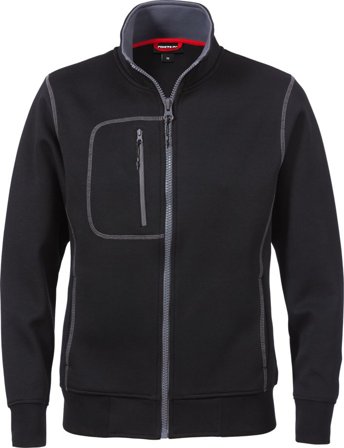 Arbetskläder Fristads Dam Acode sweatshirt-jacka 1748 DF, dam, Svart