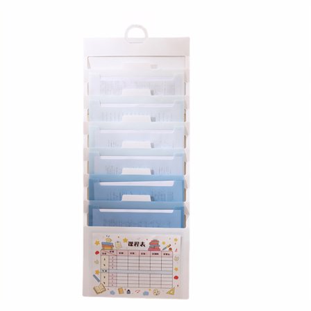 Hängande Dokumentorganisatörer 6 Fack Expanderande Filmapp för Student Skola