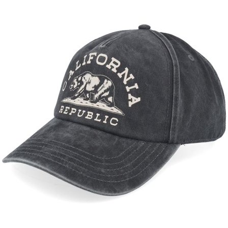 American Needle - Svart adjustable Keps - California Walker Black A-Frame Adjustable @ Hatstore