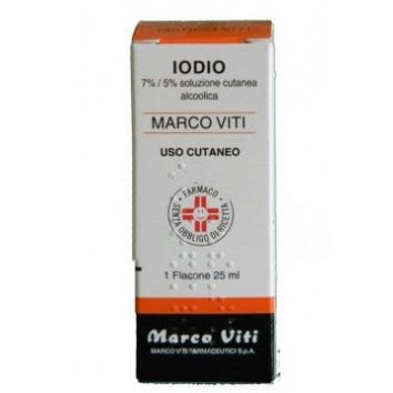 Iodio Soluzione Alcolica Cutanea Marco Viti 50ml 7%+5%