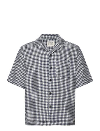 Scotch & Soda | Relaxed Fit Short Sleeve Jacquard Shirt | XXL