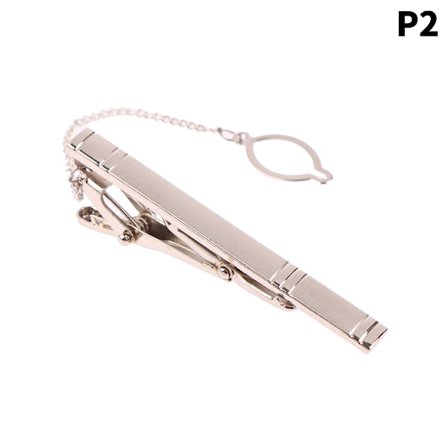 1 stk sølvfarget slipsnål slipsklips for menn bryllupsslips T