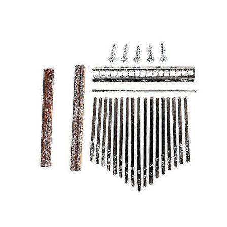 Kalimba DIY-sæt Holdbar Tommelfinger Klaver Stål Tangent Træ Bro