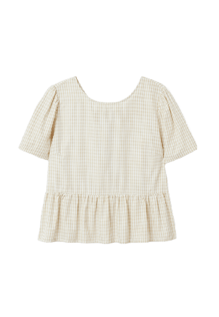 Carin Wester Peplumblus ALIZE Blusar Beige 36