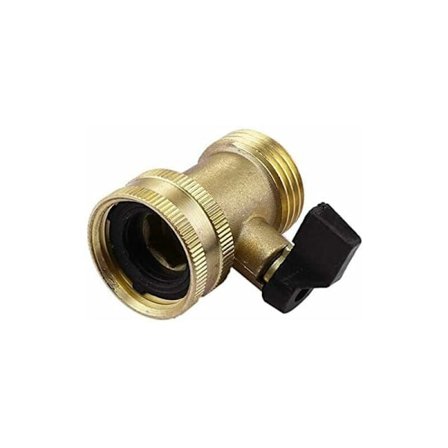 1 Pack Mässing Trädgårdsslang Avstängningsventil 3/4" Tråd Kulventil Avstängningsslang Adapter