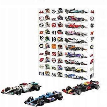 24-delt F1 Racing Tema Julekalender til Julegaver