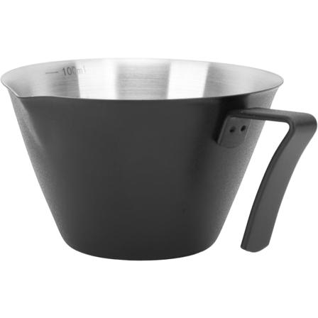 Kaffemätkopp, 100 ml kaffemätkopp i rostfritt stål, exakt extraktion, mångsidig mätkopp för hem, café, kontor,
