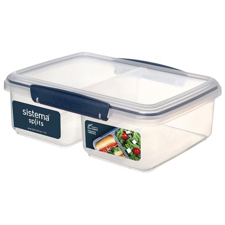 Sistema Opbevaringsboks Split Large Blå 1,9 L, Tøj & Bolig, Opbevaring & Organisering, Opbevaringsbokse