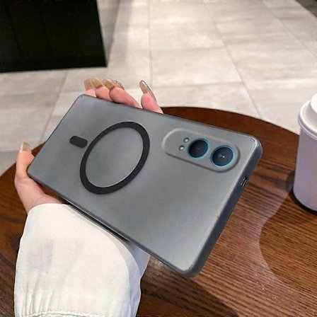 Yhteensopiva OnePlus Nord CE4 Lite 5G Magneettikotelo Yhteensopiva MagSafe Jääkuvioitu PC Puhelinkuori Kamerasuojalla - WELLNGS