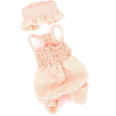 Koirien ja kissojen söpöt ruudullinen pyjama-asut tassuilla pienille koirille