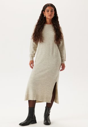 VERO MODA Vmlefile Ls Boatneck Calf Dress Klær