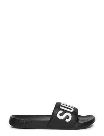 Superdry Core Graphic Pool Slide - Black - 40