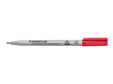 STAEDTLER Lumocolor Universalpenna Lumocolor 315 icke-permanent, mediumspets, 1 mm linjebredd, röd - Lyreco - Kontorsmaterial - Pennor - 