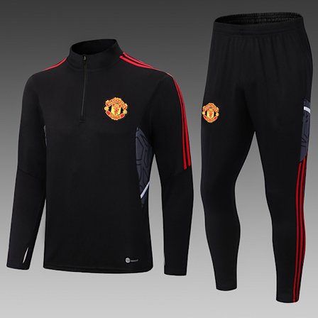Manchester United 22-23 Long Sleeve Jersey and Pants Set for Adults/Kids