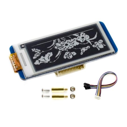 2,13 tommers E-Ink Display Hatt Svart/Hvit Tofarget 250x122 E-Paper Display Module