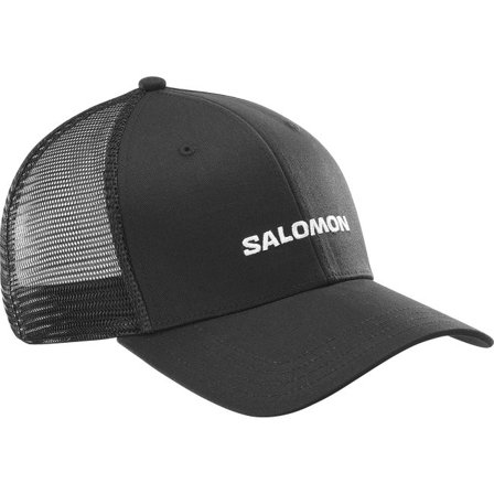 Salomon - Cap Unisex Logo Trucker Cap - Deep Black