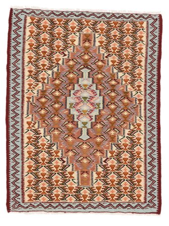 Small Kilim Senneh Fine Rug 75X96 Wool