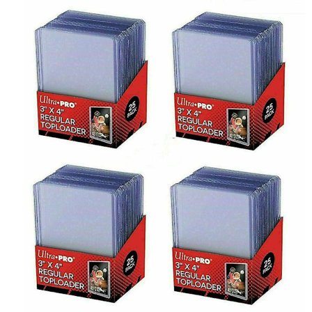 Ultra Pro Svarta Standard 35pt Kort Toploaders Toppladdare