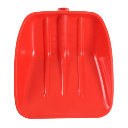 Lumikola, punainen, paksu PP-muovi, kulutusta kestävä, kestävä, lapsiturvallinen lapio puutarhaan, 41 x 37 cm / 16,1 x 14,6 tuumaa