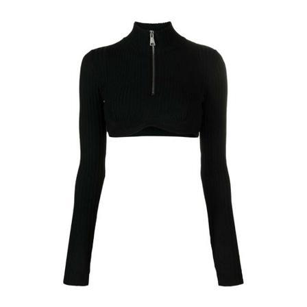Andrea Adamo Long Sleeve Tops Sort, Dame
