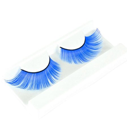 1 Par 3D Fargede Vipper Myke Luftige Kunstfiber Vipper 9mm Øyenvippe Extensions med Rike Farger Halloween Jul Cosplay Sminke Løse Øyenvipper