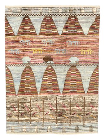 Hand Knotted Moroccan Berber - Afghanistan 177X234 Wool Rug
