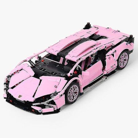 1289 stk. Tekniske Pink Lambo Sportsbil Byggeklodser Limited Edition Racerbil Samleklodser Legetøj Gaver til Piger Børn