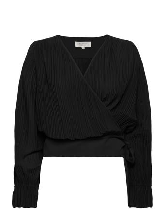 Daninepw Bl Bluse Langermet Svart Part Two*Betinget Tilbud
