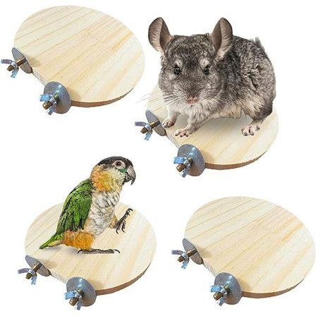 4-pack naturlig trähamsterräckråtta lekplats chinchillabur