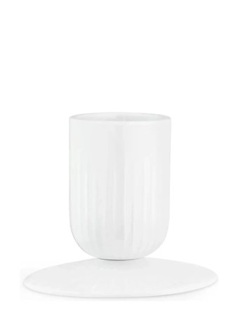 Kähler Hammershøi Bloklysestage H9.5 Hvid - White - H9.5CM