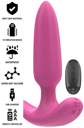 Ross Anal Plug 10 Vibrations Remote Control - Woome.pl