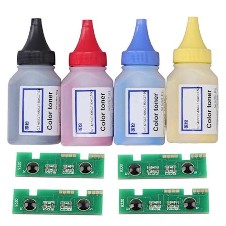 Toner Refill Pulversæt Flerfarvet Universal Printer Refill Toner Pulver til 409S