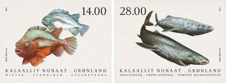 Grønland - Fisk 2021 - Postfrisk sæt 2v